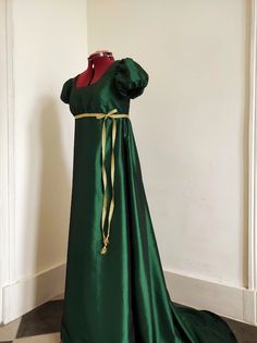 Regency Dresses, Blue Green Dress, Regency Dress, Normal Delivery, Lavender Hair, French Empire, Empire Waist Dress, Empire Dress, Star Dress