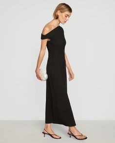 Our latest design-forward take on the essential maxi dress — Iryna features a flattering off-shoulder neckline that can be worn multiple ways. Cut from a soft-yet-substantial jersey, we love to wear this piece to make a chic statement for any upcoming events. See below for our general Size Guide and available measurements Made of 48% modal, 42% cotton, and 10% spandex Machine wash cold and lay flat to dry Elegant Asymmetrical Off-shoulder Evening Dress, Elegant Asymmetrical Off Shoulder Dress For Evening, Elegant Asymmetrical Off Shoulder Evening Dress, Off-shoulder Maxi Dress For Evening, Evening Off-shoulder Dress With Asymmetrical Neckline And Ruched Detail, Off-shoulder Ruched Maxi Dress For Night Out, Chic Off-shoulder Maxi Dress For Gala, Sleek Maxi Dress With Asymmetrical Neckline For Formal Occasions, Ruched Off-shoulder Maxi Dress For Night Out