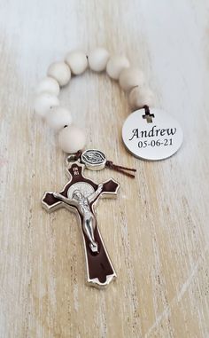 This listing is for 1 customized rosary. You may add your own quote, message or name and date. You can also customize the gemstones used and cross colour. Please send me a message to gemstone and cross options. A mock up will be sent before charm is engraved. Shipping upgrade available here https://www.etsy.com/ca/listing/852496799/3-business-days-to-us Personalized Spiritual Rosary Gift, Spiritual Rosary Bracelet With Cross For First Communion, Personalized Spiritual Rosary Bracelet, Personalized Spiritual Rosary Bracelet With Round Beads, Personalized Rosary For First Communion, Personalized Rosary With Round Beads As Gift, Spiritual Cross Rosary For Confirmation, Personalized Spiritual Rosary As Gift, Diy Souvenirs