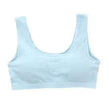 Bring some fun to playtime with this Girls Sport Bra-2PC/Lot! Perfect for young active girls, these two bras provide all-day support and comfort. The breathable fabric and sweat-resistant material will keep them cool and dry while they run, jump, and play! (Plus, you get two for the price of one!) 14-day delivery-excluding weekend and holidays SPECIFICATIONS 100% Brand new & High qualityColor: As pictureMaterial: CottonSize: Suitable for the smallest bust 65cm, the largest bust 85cmPlease allow Summer Sports Bra With Moisture-wicking, Solid Color Moisture-wicking Sports Bra For Summer, Seamless Casual Bra, Casual Seamless Bra, Solid Color Summer Sports Bra With Medium Support, Seamless Cotton Sports Bra For Workout, Sports Crop Top With Built-in Bra In Cotton, Casual Cotton Seamless Bra, Seamless Casual Bra For Workout