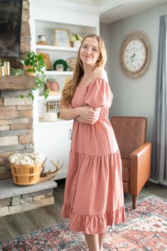 This adorable midi pink dress is the perfect for any outing this spring, or really any season! So versatile & can be worn on or off shoulder! Midi Pink Dress, On Or Off, Think Pink, Pink Midi Dress, Pink Dress, Off Shoulder, Pink