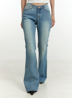 washed-bootcut-jeans-cu428 / Blue Light Blue Bootcut Jeans, 501 Boot Cut Jeans Slim Cut, Maternity Boot Cut Jeans, Blue Mid-rise Flare Jeans With Button Closure, Spring Straight-cut Rigid Denim Flare Jeans, Low Rise Jeans Bootcut, The Color Blue, Festival Trends, Low Rise Jeans