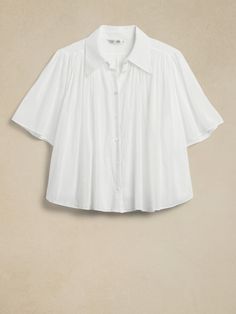 Rosalie Cotton-Silk Top | Banana Republic Top Banana, Flowy Top, Flowy Tops, Women Shirts Blouse, Petite Size, Silk Top, Cotton Silk, Passion For Fashion, Banana Republic