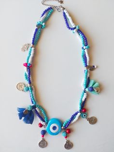 Nazar Necklace, Necklace Evil Eye, Jewelry Turquoise, Blue Evil Eye, Ethical Jewelry, Eye Pendant, Evil Eye Pendant, Necklace Gemstone, Evil Eye Charm