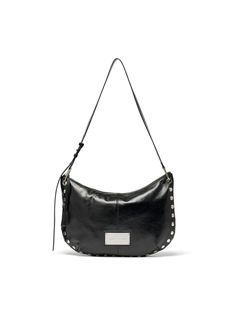 Composition : Outer material: 100% natural leather (cowhide); Lining: 100% polyesterColor : blackCountry of Origin : China Black Calf Leather Shoulder Bag, Black Rectangular Calf Leather Shoulder Bag, Black Calf Leather Rectangular Shoulder Bag, Black Calf Leather Bag For Daily Use, Black Calf Leather Shoulder Bag For Everyday, Chic Black Calf Leather Hobo Bag, Everyday Black Calf Leather Shoulder Bag, Leather Hobo Shoulder Bag With Silver-tone Hardware, Modern Black Leather Hobo Bag