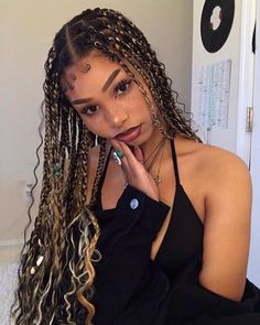 Y2k Inspo, Beauty Tutorial, Braid Inspiration, Big Box Braids Hairstyles, Cute Box Braids Hairstyles, Hair Cute, Protective Hairstyles Braids, Pretty Braided Hairstyles, Hairdos For Curly Hair