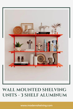 Wall Mounted Shelving Unit Wall Storage Ideas For Small Spaces, Wall Shelves Office, Ikea Wall Storage, Wall Mounted Shelving Unit, Wall Mounted Shelving, Ikea Wall, Case Study Houses, Office Shelf, Mounted Shelves