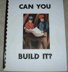 a book with an image of two people sitting at a table and the title can you build it?