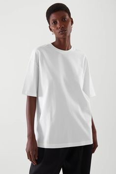 Long Puffer Coat, Supima Cotton, Oversized T Shirt, Oversized Tee, Oversized Tshirt, White T, White Tshirt, Bright White