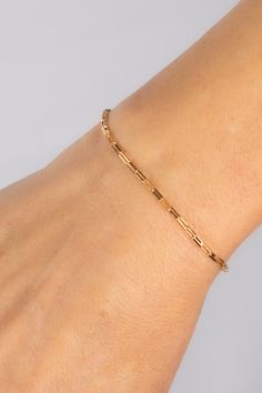 The delicate Long Link gold bracelet is one of our favorite bracelets, it simply goes with everything. Minimalist Gold-tone Bracelets For Formal Occasions, Modern Everyday 14k Gold Filled Bracelet, Classic Rose Gold Bracelet With Delicate Chain, Delicate Gold Jubilee Bracelet For Everyday Wear, Delicate Jubilee Gold Bracelet For Everyday Wear, Delicate Jubilee Gold Bracelet For Everyday, Simple Jubilee Bracelets For Everyday, Simple Everyday Jubilee Bracelets, Modern Everyday Jubilee Gold Bracelet