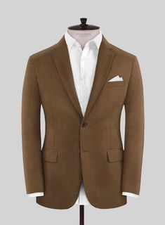 The Scabal Sepia Brown Wool jacket is a versatile go-to that is reliably warm and holds a decent silhouette even after years of use. Crafted from pure wool, the jacket ensures that it delivers ultimate comfort and wearability, keeping your look sharp all day long. Wear it with a matching waistcoat and trousers, a crisp white shirt, a black stripe tie, and polished black dress shoes. 
 
Look Includes   Scabal Sepia Brown Wool Fabric  Two Button Jacket Style  Notch Lapel  Horn Brown Buttons  Single Vent  Three Cuff Buttons    Click 'Customize Now' to modify the look if needed.   Lining: 100% Viscose, Dry Clean. Brown Tweed Suits For Business Casual, Classic Three-piece Suit For Business Casual In Winter, Fitted Wool Suits For Fall, Fitted Wool Suit For Fall, Classic Business Casual Three-piece Suit For Winter, Classic Winter Three-piece Suit For Business Casual, Fall Wool Fitted Suit, Tweed Notch Lapel Suit For Business Casual, Brown Herringbone Pattern Suits For Business Casual