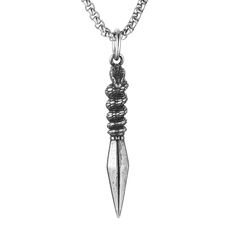 PRICES MAY VARY. Design: Gothic Punk Snake Spike necklace is designed to add a touch of edgy and stylish to any outfit, which can not only decorate your earlobe, but also make you more attractive. It is the wonderful accessory for Halloween. Materials: Made of high-quality stainless steel, it is non-fading and rust-resistant, making this pendant durable enough to wear long time. Size: Pendant Length:5.0cm Width:0.6cm Chain Length:22+2inch Weight:8.1g Perfect Gift: Come in a beautiful jewelry gif Punk Stainless Steel Nickel-free Necklace, Nickel Free Stainless Steel Punk Necklace, Punk Style Metal Pendant Jewelry, Punk Style Stainless Steel Clavicle Chain Jewelry, Punk Stainless Steel Pendant Jewelry, Punk Stainless Steel Clavicle Chain Jewelry, Punk Style Adjustable Chain Alloy Necklace, Adjustable Punk Stainless Steel Necklace, Punk Alloy Chain Necklace With Adjustable Chain