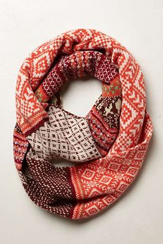 Anthropologie - Fairisle Infinity Scarf (possibly a DIY: find fairisle sweaters of similar color schemes and piece them together into an infinity scarf) Scarf Anthropologie, Frida Style, Fair Isles, Coachella Outfit, Vanessa Hudgens, Scarfs, Infinity Scarf, Fair Isle