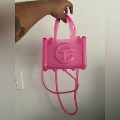 Brand New Comes With Dustbag Telfar Bags, Telfar Bag, Bags Pink, Pink Bag, Random Things, Dream Closet, Jelly, Dust Bag, Bag Lady