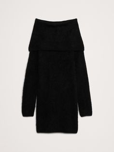 An invitation to play with proportions, this soft and warm sweater dress is cut with an oversized silhouette and a dramatic, funnel neck so you can drape and style as you please.  For fabric, we reached for one of our favorite fuzzy yarns, spun from a blend of luxurious alpaca.  Oversized fit.  Funnel neck.  Slip-on styling.  Unlined.  Oversized fit.  Long sleeves.  Above-knee length.  Model: Size S, 5'10" (178cm). Invitation To Play, Warm Sweater, Sweater Dress Women, Cozy Chic, Warm Sweaters, Oversized Silhouette, Funnel Neck, Winter Wardrobe, Funnel