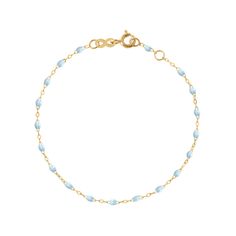 Gigi Clozeau - Classic Gigi Baby Blue bracelet, Yellow Gold, 5.9 Baby Blue Jewelry, Colorful Inspiration, Fresh Perspective, Classic Bracelets, Blue Jewelry, Blue Bracelet, Cool Baby Stuff, Timeless Pieces, Baby Blue