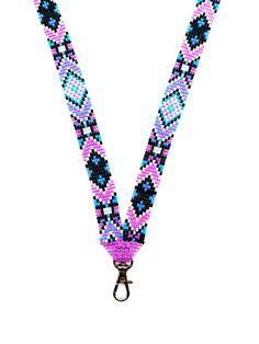 Turn your must-wear into love-to-wear! Using premium nylon and exquisite glass beads, these lanyards are unique with their brilliant colors and patterns. Perfect for your favorite teacher, nurse, or healthcare professional, these handmade lanyards are sure to be a conversation starter. Durable, practical, and luxurious, it is a special piece that will be treasured! Handmade in Guatemala *Please note that all of our items are handcrafted and unique to each piece. Colors may vary slightly based on Pink Beaded Lanyards For Gifts, Adjustable Beaded Chain Lanyard For Gift, Adjustable Multicolor Bohemian Lanyards, Handmade Lanyards, Beaded Lanyard, Purple Beaded, Beaded Lanyards, Favorite Teacher, Delray Beach