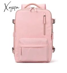 Main Material: NylonTechnics: EmbossingGender: WOMENBackpacks Type: External FrameCapacity: 20-35 LitreInterior: Interior Slot PocketInterior: Cell Phone PocketInterior: Interior Zipper PocketHandle/Strap Type: Soft HandleDecoration: NONEClosure Type: zipperRain Cover: YesExterior: Solid BagCarrying System: Air Cushion BeltLining Material: PolyesterStyle: CasualPattern Type: SolidBag Size: LargePattern: Solid ColorColor: Black, PinkAccessory Type: Backpack Shoulder PadsMaterial: NylonApplicable Occasions: Tourist SouvenirsFunction: Breathable, Waterproof,kai gai fang shi: ZipperBag Internal Structure: Inside Zip Pocket, Mobile Phone Bag, Id Bag,Bearing System: The Arc-Shaped Shoulder StrapCapacity: 36-55LThe Scene: Travel Large Capacity Nylon Backpack In Pink, Large Capacity Pink Nylon Backpack, Pink Nylon Travel Bag With Large Capacity, Casual Pink Nylon Travel Bag, Pink Travel Bag With Zipper For Outdoor Activities, Multifunctional Pink Backpack, Pink Casual Travel Bag For Outdoor, Pink Nylon Bag For Trip, Casual Pink Travel Bag For Outdoor