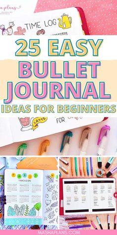 Discover 25 easy bullet journal ideas for beginners with our fun and inspiring guide. Start your bullet journaling journey with these simple bullet journal ideas that are perfect for newcomers. Whether you're looking for creative layouts or effective organization tips, these bullet journal page ideas will help you craft a planner that's both functional and beautiful. Click now to get ideas for beginners and make bullet journaling for beginners a breeze! Bullet Journal Ideas How To Start A, Bullet Point Journal Ideas, Diy Bullet Journal Ideas, Bullet Journal Beginning Pages, Simple Bullet Journal Ideas, Bujo Pages Ideas, Bullet Journal Beginning