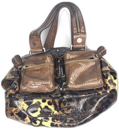 Designer Shoulder Bag With Zipper Pocket For Shopping, Designer Shoulder Bag Satchel With Zipper Pocket, Designer Satchel Shoulder Bag With Zipper Pocket, Ladies Bag, Cheetah Print, Hand Bag, Jessica Simpson, Priority Mail, Bag Lady