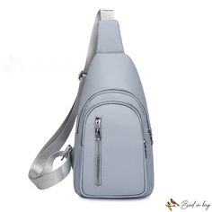 Bird in Bag - New bag simple fashion shoulder backpack large capacity bag wide shoulder strap cross bag Gray Crossbody Shoulder Bag For School, Gray Chest Bag Backpack For Everyday Use, On-the-go Chest Bag With Single Shoulder Strap, Daily Use Crossbody Backpack With Single Strap, Large Capacity Crossbody Chest Bag For Travel, Solid Color Shoulder Backpack With Adjustable Strap, Large Capacity Gray Backpack Shoulder Bag, On-the-go Single Strap Chest Backpack, Gray Shoulder Chest Bag For Daily Use