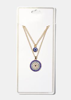 Easy clasps to adjust preferred chain length Wear with any outfit for a stylish finish Layered Necklace, Chain Lengths, Layered Necklaces, Chain Length, Evil Eye, Blue Gold, Black Silver, Chain, Silver