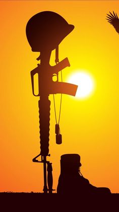 the silhouette of a man sitting in front of an oil pump with a bird flying by