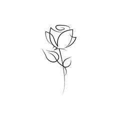 the outline of a flower on a white background