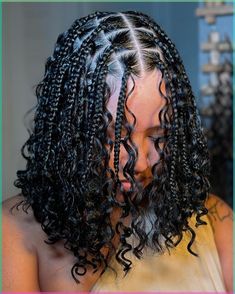 Uni Hairstyles, Hair Styles Baddie, Black Appreciation, Baddie Hair, Hair Dressing, Short Box Braids Hairstyles, Short Box Braids, Feed In Braids Hairstyles, Goddess Braids Hairstyles