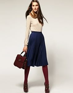 Winter Office Outfit, Winter Skirt Outfit, Mode Casual, Midi Skirts, A Skirt, Looks Style