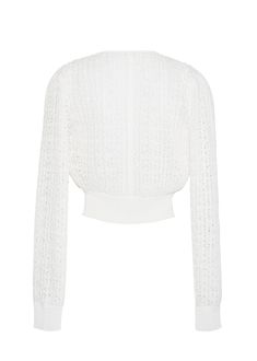 MALONE CARDIGAN IN PLEATED LACE KNIT – Adam Lippes