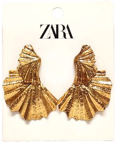 Chic Zara Drop Earrings, Chic Zara Earrings For Party, Chic Zara Earrings For Gift, Chic Party Earrings By Zara, Zara Gold Party Earrings, Zara Gold Drop Earrings, Zara Gold Earrings For Party, Juicy Jewelry, Zara Earrings