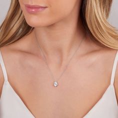 Pendant featuring a fancy cut pear shape diamond on a split platinum trace chain. DETAILS Weight of diamond 1.63cts Estimated colour and clarity G-VVS2 GIA Certificated Pear Shaped Diamond, Pear Shape, Diamond Pendant, Pear Shaped, Pear, Platinum, Split, Chain, Pendant