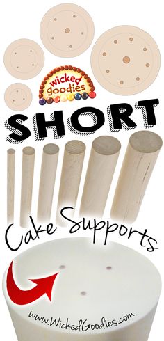 short cake supports are shown in this advertisement