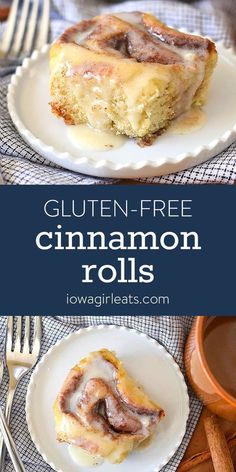 gluten - free cinnamon rolls are the perfect dessert for breakfast or brunch