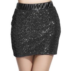 Black Sequin Mini Skirt Faux Leather Back Size Xxl Asia Sizing, So It Would Be A Medium In Us Sizing Note: Asia Sizing So It Is Recommended For Us Size 6-8/Medium 29.9in Waist, 35.4in Hips Perfect For Going Out Or For A New Years Outfit Given As A Gift Purchased From A Boutique Black Sequined Mini Skirt For Club, Black Sequin Skirt For Club, Black Sequined Skirt For Club, Glamorous Black Skirt For Winter, Glamorous Black Winter Skirt, Glamorous Black Mini Skirt, Black Skirt For Winter Night Out, Black Sequin Mini Skirt, Bodycon Mini Skirt