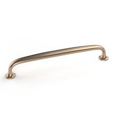 an antique brass cabinet handle on a white background