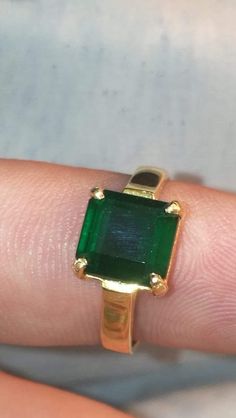 Stone: Natural Green Emerald / Zamurd Material: 14k Yellow Gold Size: All sizes are available including 5 US, 6 US, 7 US, 8 US, 9 US, 10 US, 11 US, 12 US, 13 US, 14 US, 15 US, 16 US Making: Handmade Stone Benefits: It works as a booster for creativity and strengthens ones communication skills. tourmaline is great for curing skin problems. contact me for more queries. Mens Emerald Rings, Emerald Stone Rings, Smaragd Ring, Natural Emerald Rings, Ring Mens, Emerald Stone, Green Emerald, Natural Emerald, Skin Problems