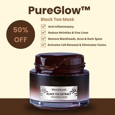 Black Tea Mask, Tea Face Mask, Face Peel, Acne Dark Spots, Get Rid Of Acne, Rid Of Acne, Skin Care Wrinkles, Skin Mask, Boost Your Confidence