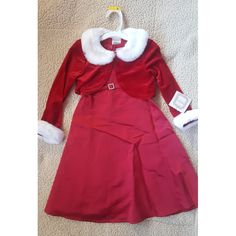 Little Girl Christmas Dress, Brand New With Tags. Its A 2pc Dress And Cover Up. Size 5. Fitted Holiday Dress For Dress-up In Winter, Fitted Holiday Dress For Dress-up Occasions In Winter, Fitted Holiday Dress For Winter, Long Sleeve Christmas Dress For Dress-up, Long Sleeve Holiday Dress For Christmas, White Holiday Dress For Winter, White Long Sleeve Holiday Dress, White Christmas Holiday Dress For Dress-up, White Holiday Dress For Winter Dress-up