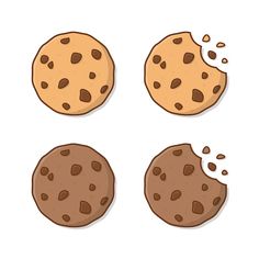 Cookie Drawing Aesthetic, Cookies Aesthetic Drawing, Cookie Doodle Drawing, Cookie Drawing Easy, Dinner Recipes Aesthetic, Biscuit Tattoo, Brownie Aesthetics, Biscuits Illustration