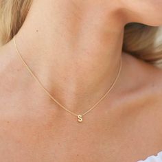 A perfect personalized piece. Add any initial of your choice to our delicate gold chain. This is the perfect gift idea for your best friend, sister, mother and daughter. …………………………………. Details: Available in Gold Plated Curb Chain Pendant is Matte Gold Plated measuring 5 x 7.5mm Size inclusive and made to order just for you Not waterproof Average necklace length is 18" About Your Jewelry If you are not wearing your jewelry it is best to store it in a cool, dry place such as your gift box that is Delicate Gold Chain, For Your Best Friend, Mother And Daughter, Block Lettering, Letter Necklace, Chain Pendant, Curb Chain, Matte Gold, Chain Pendants