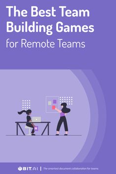 the best team building games for remote teams, with an image of two people sitting at a