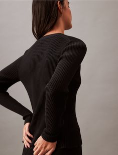 Accentuated with ribbed texture throughout, this cardigan is crafted from 100% cotton for total, breathable comfort. Cut in a slim, fitted silhouette with a V-neckline. Finished with button closures along the front.  Material: 100% Cotton. Rib Sweater, Ribbed Texture, Fitted Silhouette, Ribbed Sweater, Sweater Cardigan, Calvin Klein, Texture