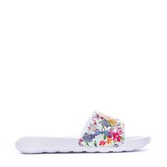 Ideal for the beach, casual strolls, or any laid-back setting, the Nike Victori One Print slides are a perfect match, offering both comfort and a touch of style. Whether you're looking for a thoughtful gift or a chic addition to her slide collection, she'll be delighted every time she slips into these fashionable Victori One Print slides. New strap design. New outsole pattern for added traction. Lightweight comfort. Open toe. Foam footbed. Beach Casual, Strap Design, Perfect Match, Thoughtful Gifts, Open Toe, Gold Metal, Slides, The Beach, Shells