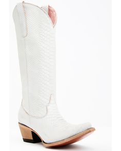 Junk Gypsy by Lane Women's Desert Highway Western Boots - Snip Toe, Silver Western Boots With Zipper Closure, Western Fitted Boots With Zipper Closure, Fitted Western Boots With Zipper Closure, Snake Skin Design, Desert Highway, Womens Cowgirl Boots, Skin Design, Heel Caps, Rubber Heels