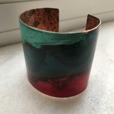 The Original Patina Cuff Purple & Mixed Verdigris | Etsy Handmade Cuff Bracelet For Festivals, Handmade Artisan Cuff Bracelet, Multicolor Handmade Cuff Bracelet Wearable Art, Multicolor Handmade Cuff Bracelet - Wearable Art, Handmade Multicolor Cuff Bracelet Wearable Art, Adjustable Artistic Cuff Bracelet, Green Patina Cuff Bracelet Gift, Artisan Cuff Bracelet With Patina As Gift, Artisan Cuff Bracelet With Patina For Gifts