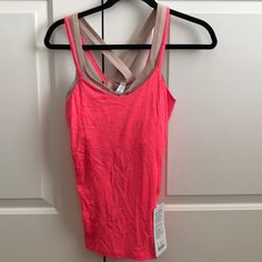 Lululemon Run For Gold Tank Nwt See Tag For Details No Cups In Tank Size 8 Lululemon Athletica, Womens Tops, Running, Tank Tops, Cream, Pink, Women Shopping, Gold, Quick Saves