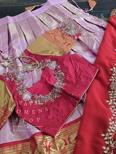 Fabric - Pure Kanchi Silk. Blouse stitched - Yes Blouse size 36 with inner margins extends up to 42. For blouse size 34 alteration can be done on request. Kindly Note Lehenga is Expandable and Has Inner Margin to Increase the length. Half Saree Set, Traditional Half Saree, Ethnic Sarees, Half Saree, Ethnic Fashion, Instagram Shop, Silk Blouse, Blouse Designs, Lehenga