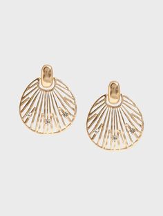 Large Fan Earrings | Banana Republic Large Fan, Trending Jewelry, Small Study, Filigree Jewelry, Fan Earrings, Classy Jewelry, Jewelry Lookbook, Banana Republic, Jewelry Collection